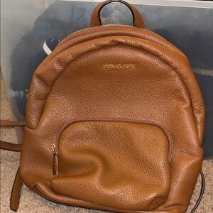 Michael Kors Tan Leather Backpack